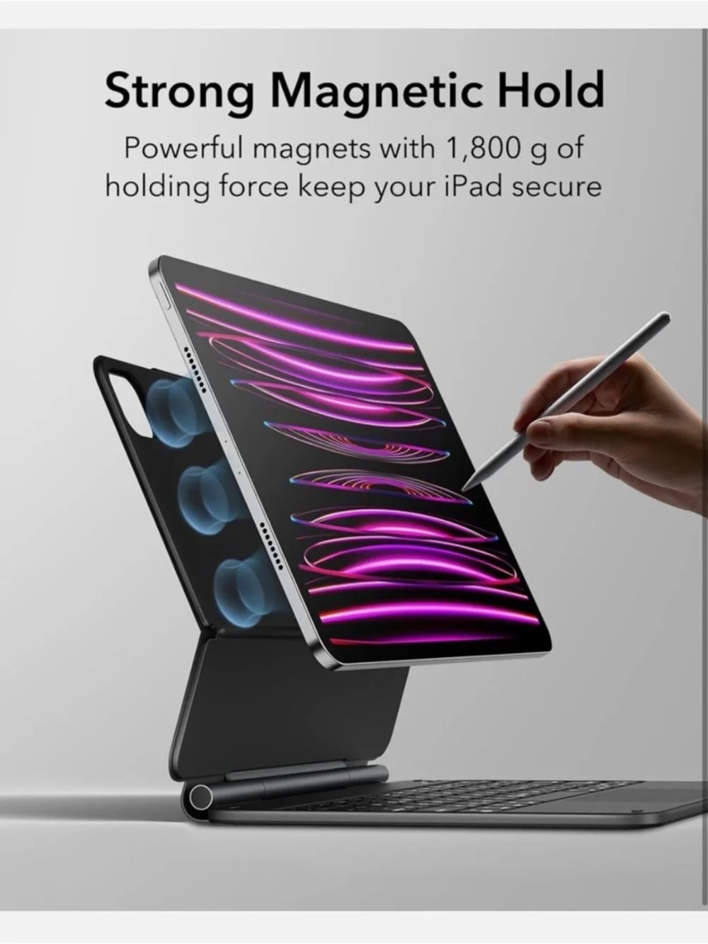 ESR Rebound Series iPad Air 13 inch and iPad Pro 12.9 inch Case Keyboard